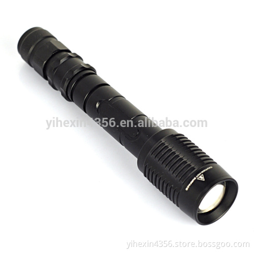 1800 Lumen Rechargeable Zoom Super Bright Led Tactical Flashlight For Camping